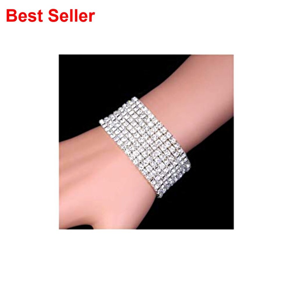 Sparkle Rhinestone Stackable Stretch Bracelets 92… - image 5